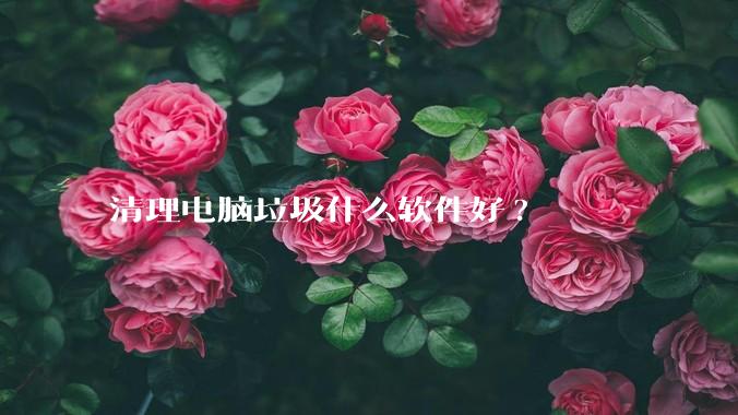 清理电脑垃圾什么软件好?